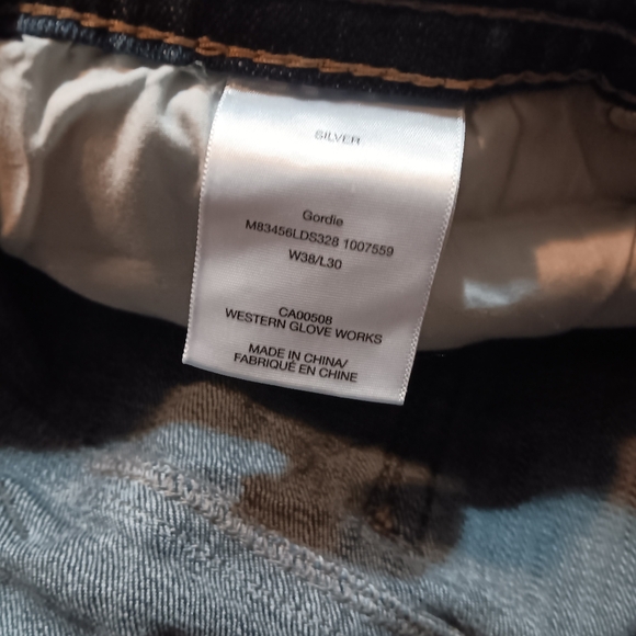 SILVER MENS 38×26 DENIM BLUE JEANS. - Picture 7 of 8